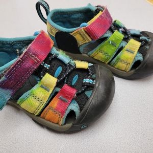 Toddler rainbow tie dye keens